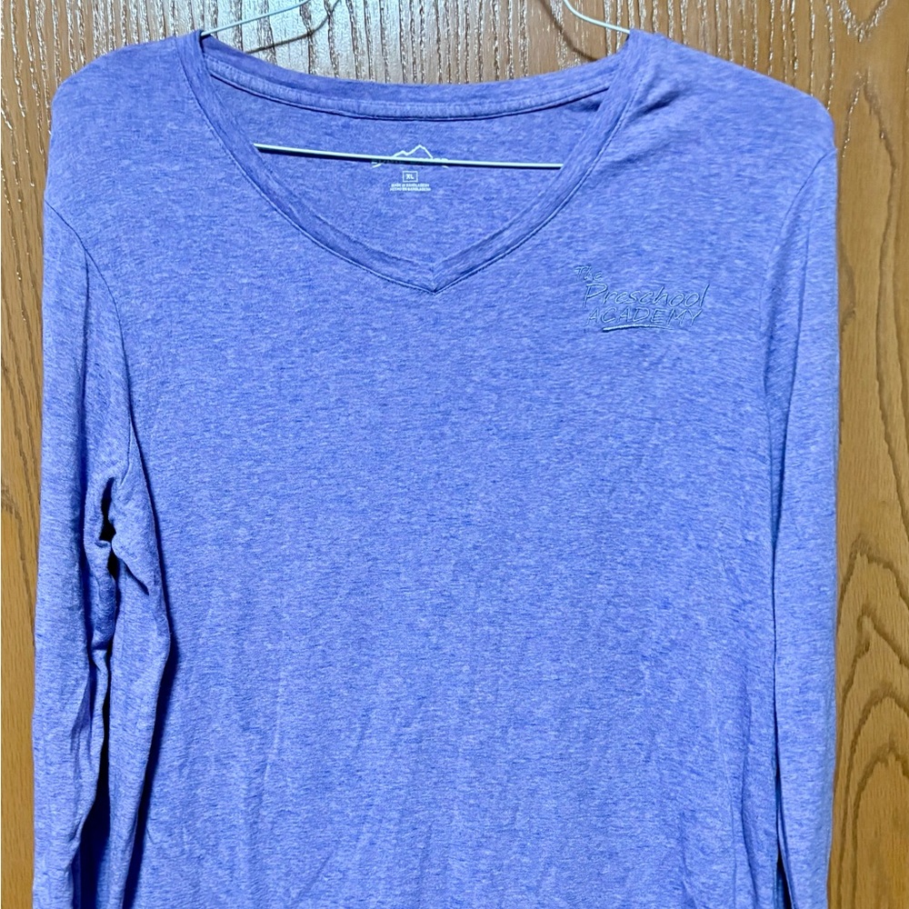 Eddie Bauer Purple Fitted Long Sleeve T-Shirt Sz XL